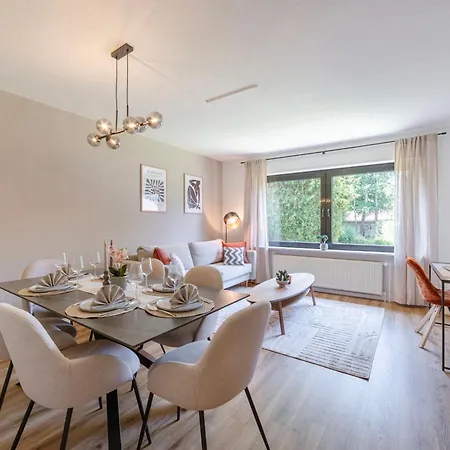 Apartmán Design 2br - 6 Guests & Workspace - Messe Dus Duisburg